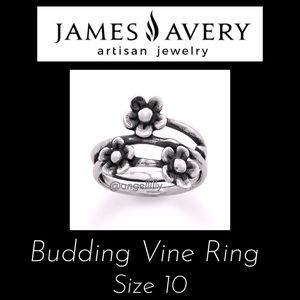 James Avery Budding Vine Ring EUC